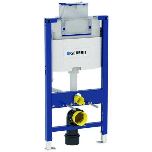Telaio Geberit Duofix per WC sospeso 98 cm con cassetta da incasso Omega 12 cm con riferimento 111.030.00.2 del marchio GEBERIT