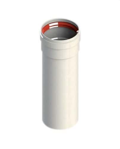 Tubo camino diametro 80mm 1000mm maschio-femmina alluminio bianco con riferimento 8-1000MHP1 del marchio FIG