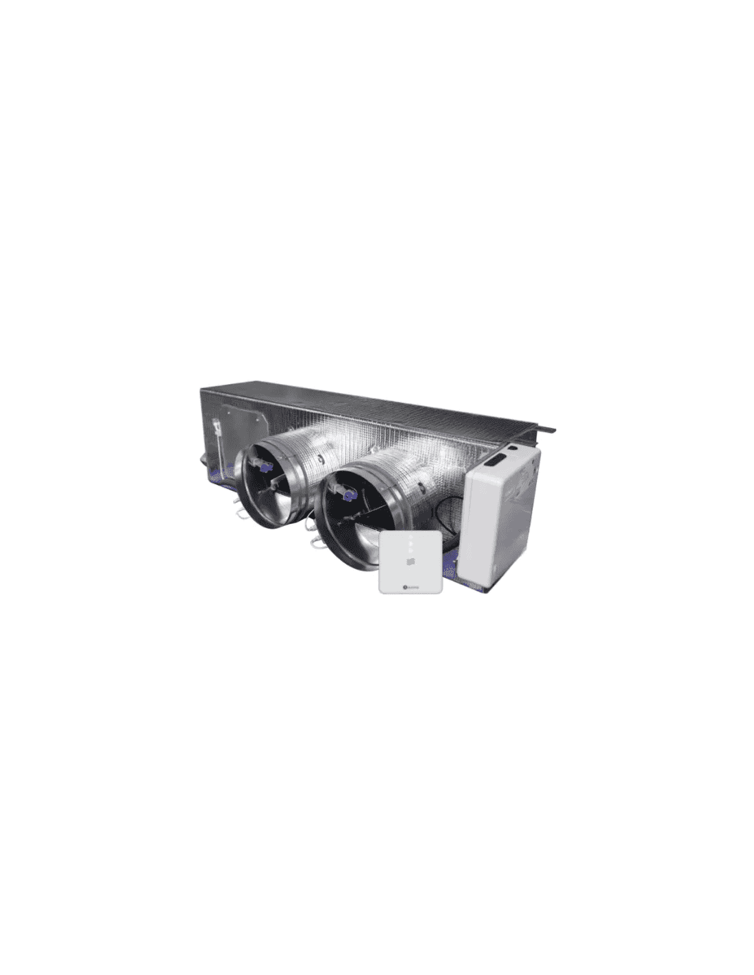 Plenum motorizzato Airzone Easyzone 25 Wi-Fi Medium AZC25MELBS01S2 per Mitsubishi Electric profilo basso – 2 uscite Ø200 mm (media capacità) con riferimento AZC25MELBS01S2 del marchio AIRZONE