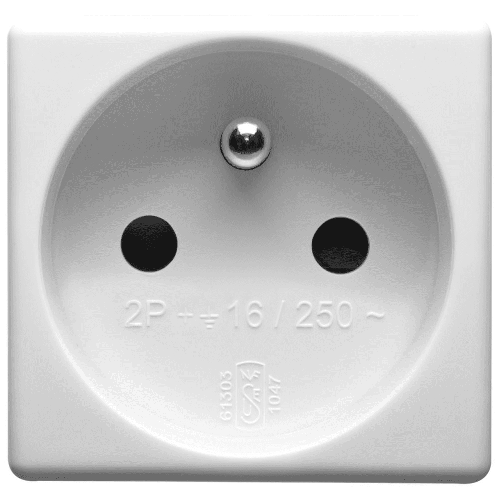 Presa a muro schuko 2P+T standard francese Gewiss System bianco con riferimento GW20207 del marchio GEWISS