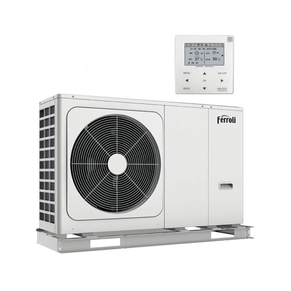 Pompa di calore aerotermica monoblocco Ferroli OMNIA M 3.2 12 kW con riferimento 2CP000EF del marchio FERROLI