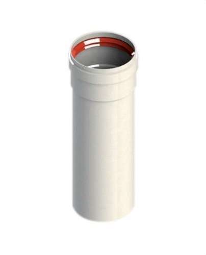 Tubo camino diametro 80mm 1000mm maschio-femmina in alluminio bianco con riferimento 8-1000MHP1 del marchio FIG