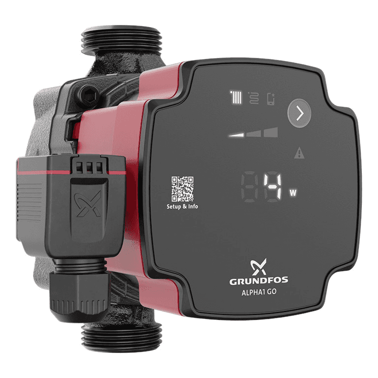 Pompa circolatore Grundfos ALPHA1 GO 15-60 130 con riferimento 93074173 del marchio GRUNDFOS