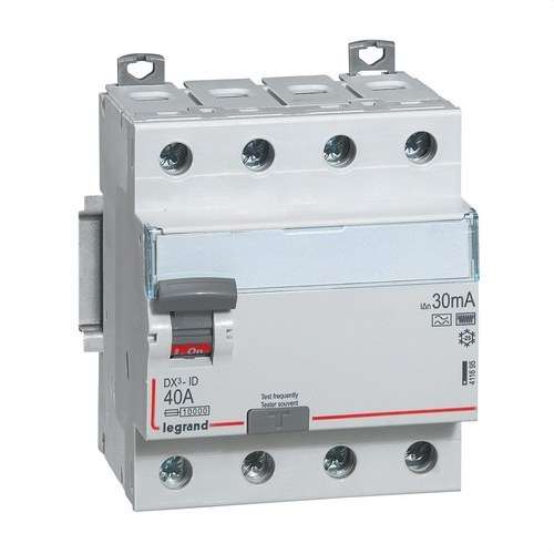 Differenziale DX3 4P 40A 30mA Classe HPI con riferimento 411695 del marchio LEGRAND