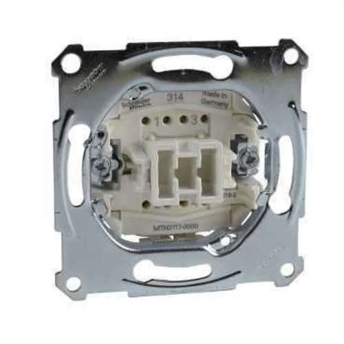 Interruttore incrociato 10A 250V compatibile con Elegance e D-Life con riferimento MTN3117-0000 del marchio SCHNEIDER ELECTRIC