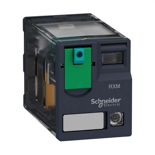 Relè miniatura plug-in Zelio Relay 6A 4PDT LED 24 V CC con riferimento RXM4AB2BD del marchio SCHNEIDER ELECTRIC