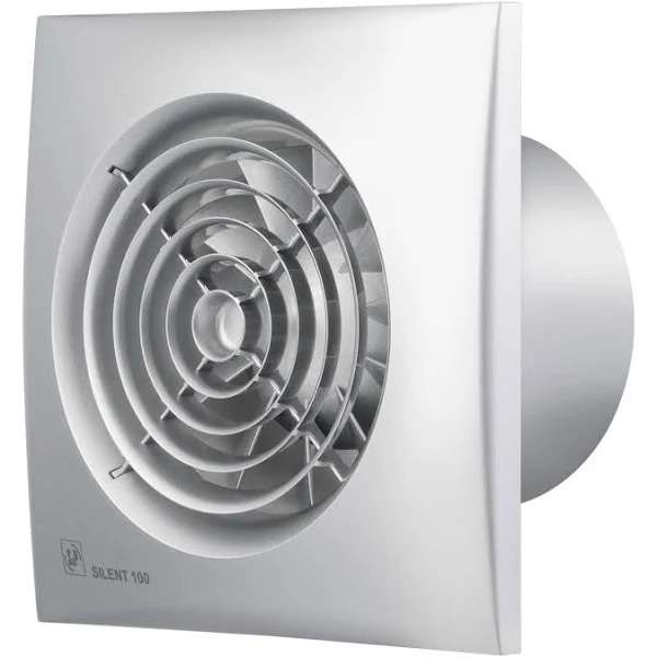 Estrattore per bagno SILENT-100 CZ Silver con riferimento 5210415500 del marchio SOLER & PALAU