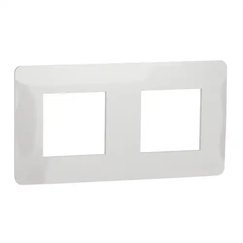 Cornice a 2 elementi bianco polare New Unica Studio con riferimento NU200418 del marchio SCHNEIDER ELECTRIC