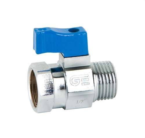 Valvola a sfera mini 1/2" blu con riferimento 3097 04 del marchio GENEBRE