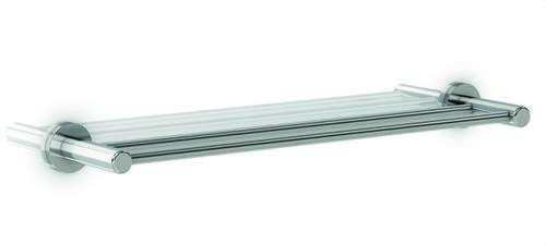 Portasciugamani doppio barra in ottone "Serie Italica" con riferimento GW05 09 06 02 del marchio GENWEC