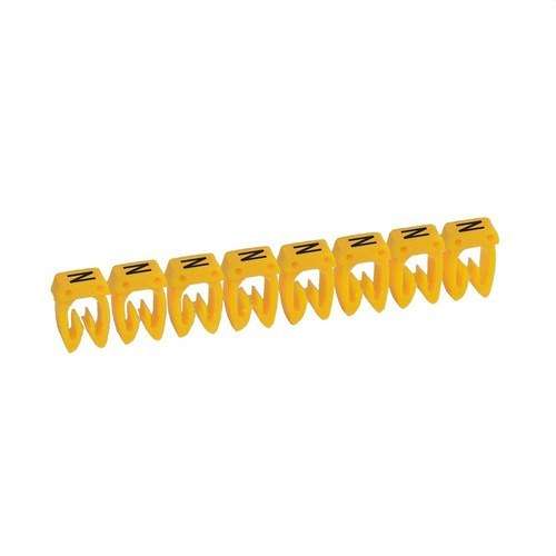 Etichetta per cablaggio CAB 3 - Lettera N fino a 1,5mm2 con riferimento 038313 del marchio LEGRAND