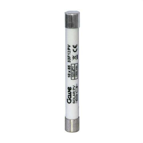 Fusibile cilindrico 10X85 1500V PV 12A con riferimento 33F12PV del marchio GAVE
