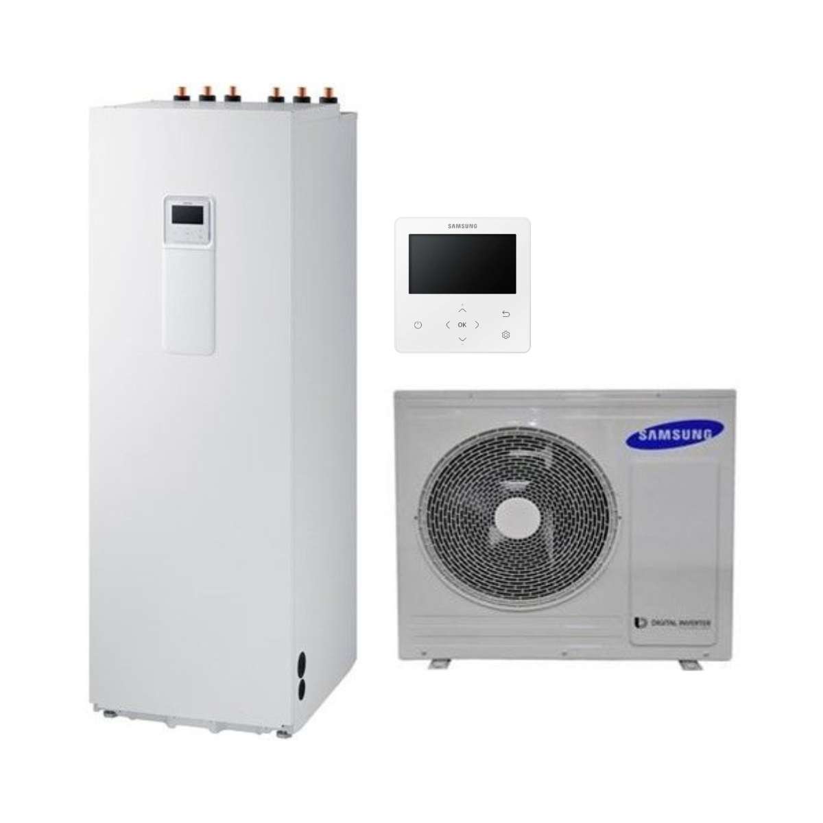 Aerotermia Samsung ClimateHub Split 5kW + accumulatore da 260 litri con riferimento SAMCLIMATEHUB5260 del marchio SAMSUNG