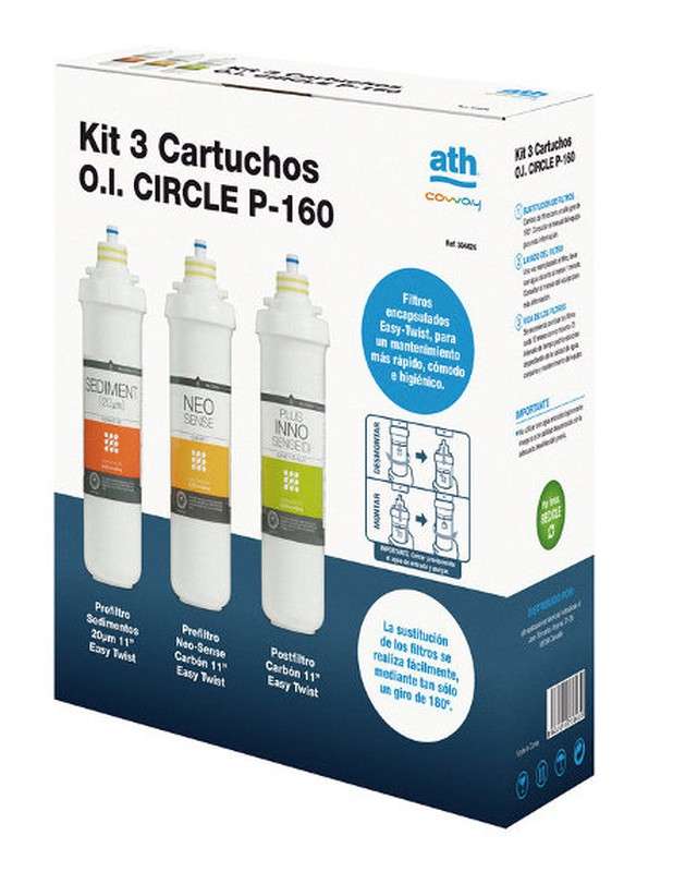 Kit 3 cartucce di ricambio Circle con riferimento 304424 del marchio ATH