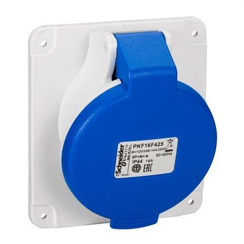 Base da incasso inclinata 16A 2P+TT 200-250V IP44 con riferimento PKF16F425 del marchio SCHNEIDER ELECTRIC