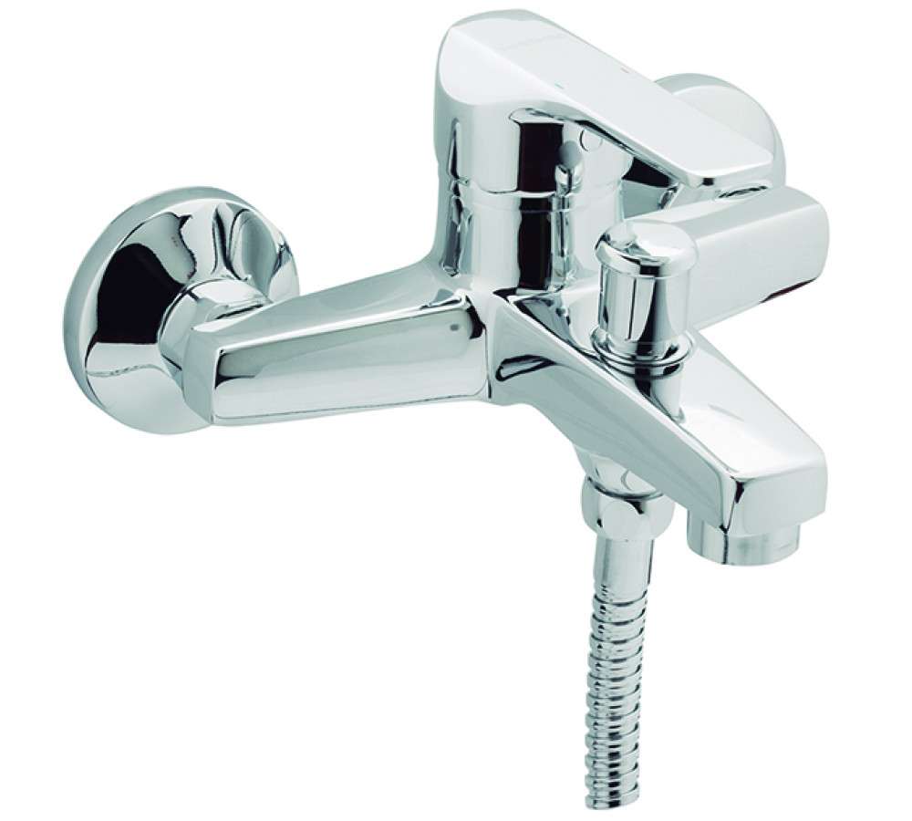 Miscelatore monocomando per vasca con kit K8 cromato con riferimento 60100 28 45 66 del marchio GENEBRE