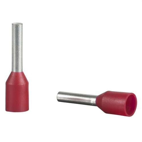 Terminale di cavo isolato senza isolamento 1mm² rosso con riferimento DZ5CE010 del marchio SCHNEIDER ELECTRIC