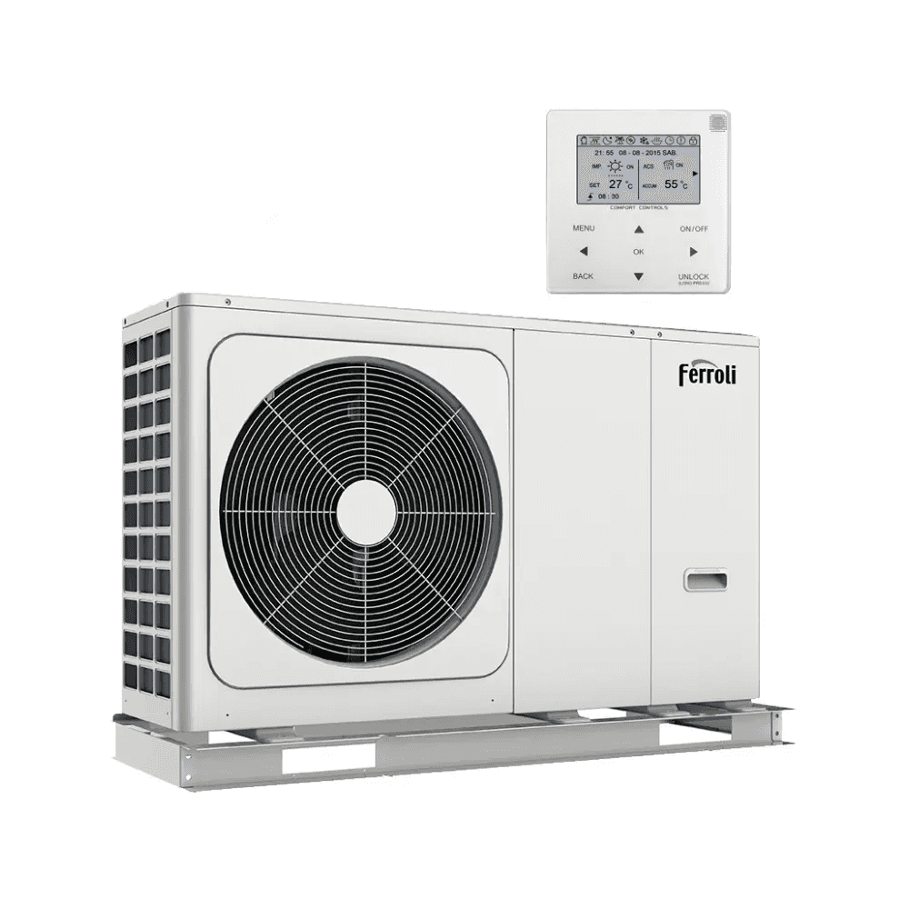 Pompa di calore aerotermica monoblocco Ferroli OMNIA M 3.2 16 kW - Trifase con riferimento 2CP000JF del marchio FERROLI