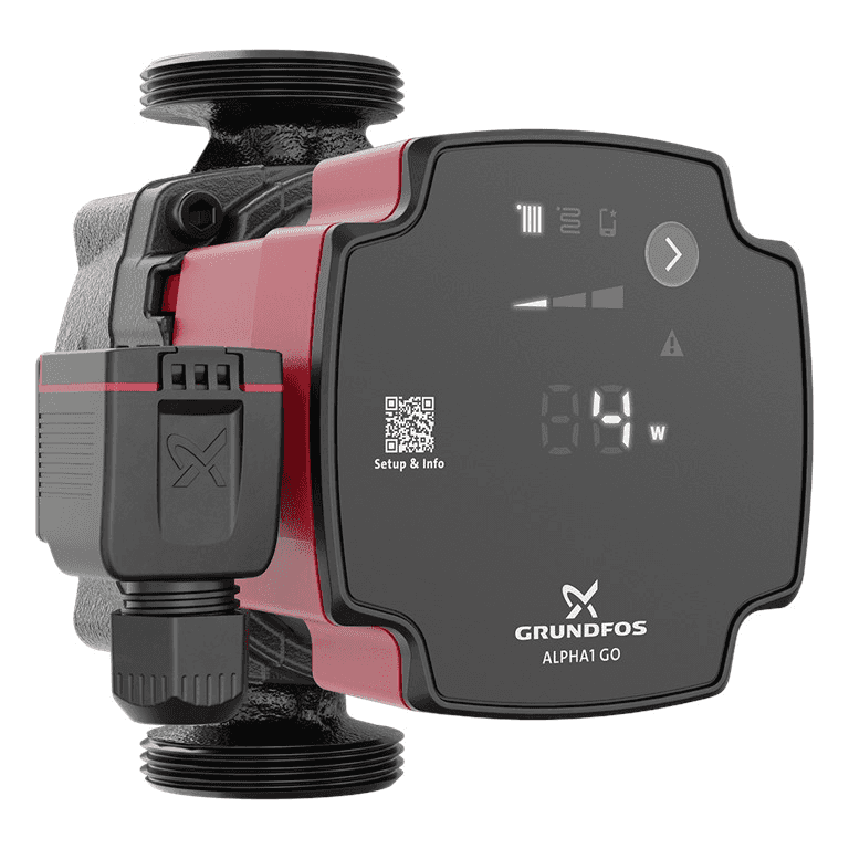 Pompa circolatore Grundfos ALPHA1 GO 25-60 130 con riferimento 93074171 del marchio GRUNDFOS