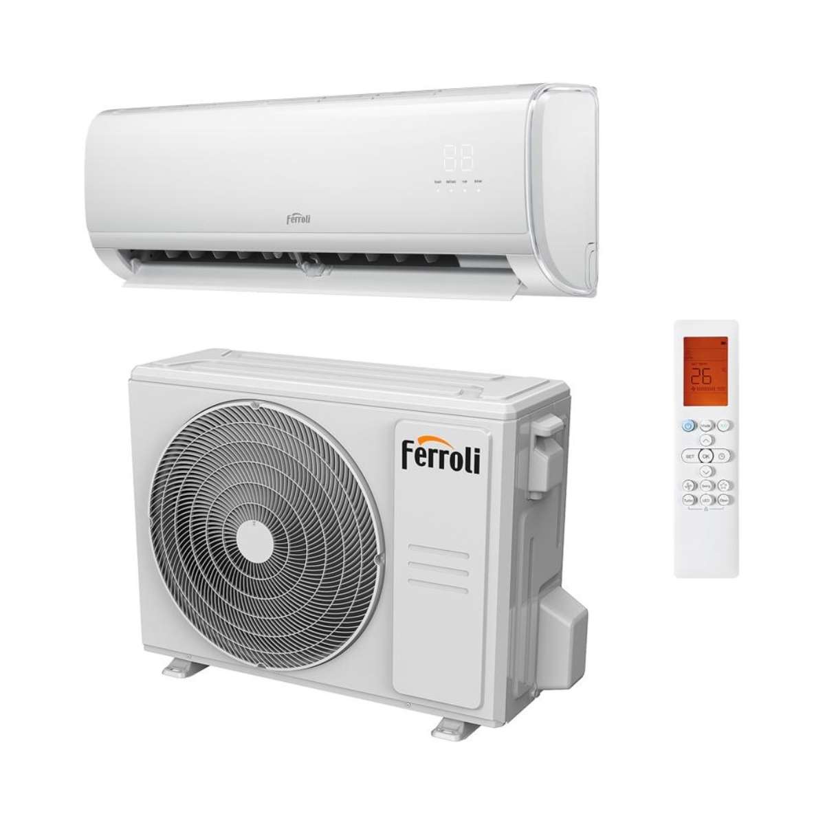 Condizionatore d'aria con wifi Ferroli Giada S 18 5,27 kW 18000 BTU con riferimento 4B3970189 del marchio FERROLI