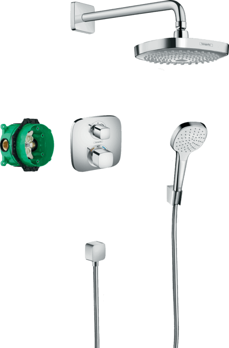 Set doccia termostatica incassata Croma Select E 180 con riferimento 27294000 del marchio HANSGROHE