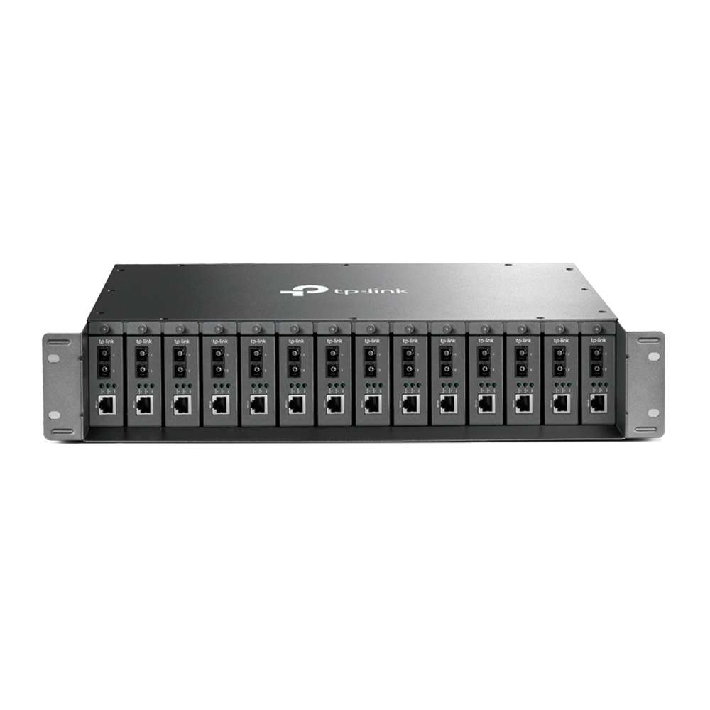 Chassis telaio da 14 slot con riferimento TL-MC1400 del marchio TP-LINK
