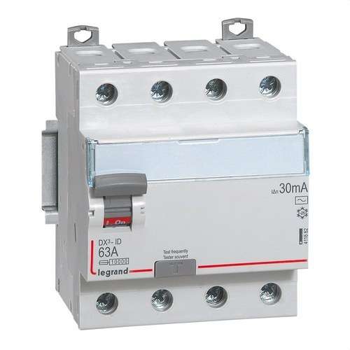 Differenziale DX3 4P 63A 30mA Classe AC con riferimento 411662 del marchio LEGRAND