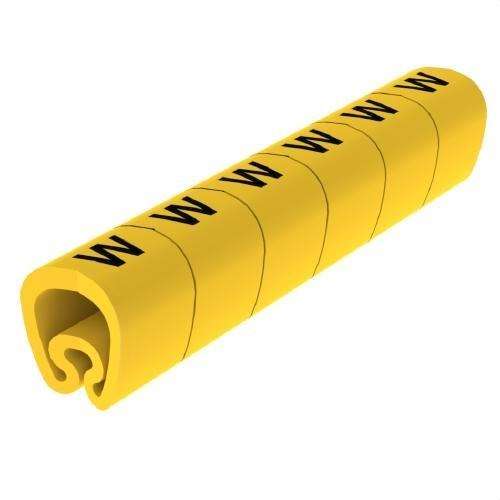 Segnalatori pretagliati gialli Ø18 PVC plastificati con riferimento 1813-W del marchio UNEX