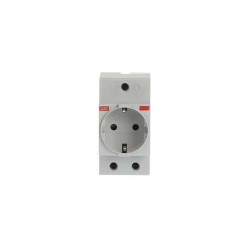 Presa elettrica ABB grigia senza interruttore interno 16A IP20 IP30 250 V con riferimento 2CSM210000R0721 del marchio ABB