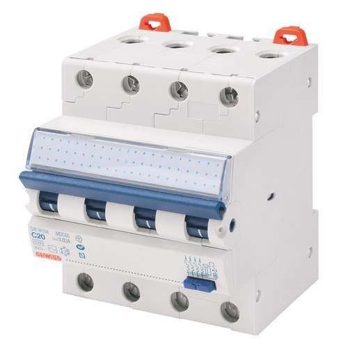 Interruttore magnetotermico differenziale compatto MCD 4P 16A Classe A 4 moduli con riferimento GW94167 del marchio GEWISS