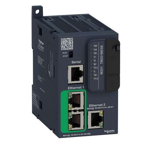 Controllore logico Modicon M251 2 x Ethernet con riferimento TM251MESE del marchio SCHNEIDER ELECTRIC
