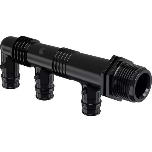 Uponor Q&E collettore maschio PPSU G3/4"MT 4x16 C/C45+2x35mm con riferimento 1008715 del marchio UPONOR