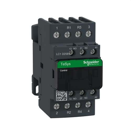 Contattore 40A 1 NA/1 NC 48V 50-60HZ 2P con riferimento LC1D258E7 del marchio SCHNEIDER ELECTRIC