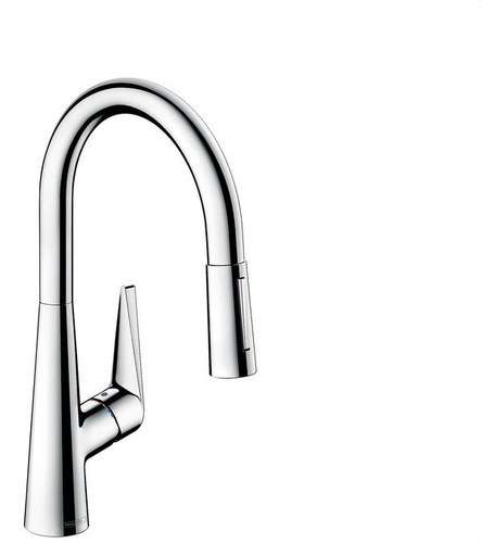 Rubinetto da cucina monocomando con bocca estraibile Talis M51 2Jet cromo con riferimento 72813000 del marchio HANSGROHE