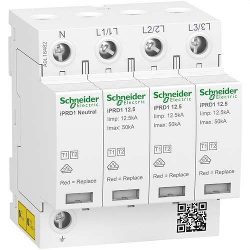 Limitatore di sovratensioni transitorie tipo 1+2 Acti9 iPRD1 3P+N 12;5r 350V con riferimento A9L16482 del marchio SCHNEIDER ELECTRIC