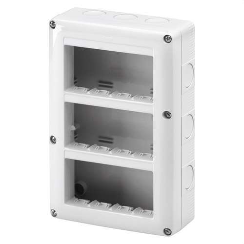 Scatola di superficie per meccanismi SYSTEM 12 moduli IP40 con riferimento GW27024 del marchio GEWISS