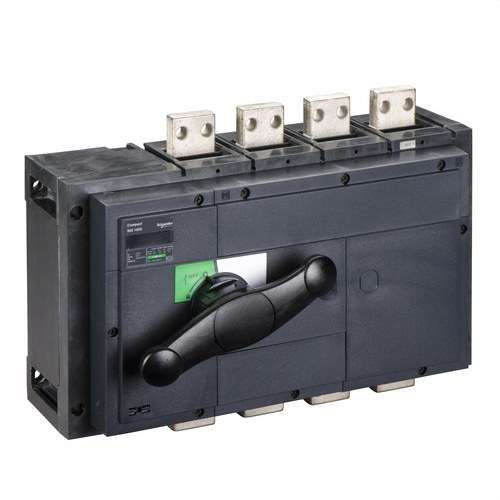 Interruttore sezionatore Interpact INS1600 4 P 1600 A con riferimento 31337 del marchio SCHNEIDER ELECTRIC