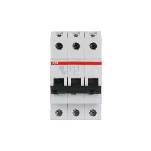 Interruttore magnetotermico S203-C63 3P 63A Curva C 10kA con riferimento 2CDS253001R0634 del marchio ABB