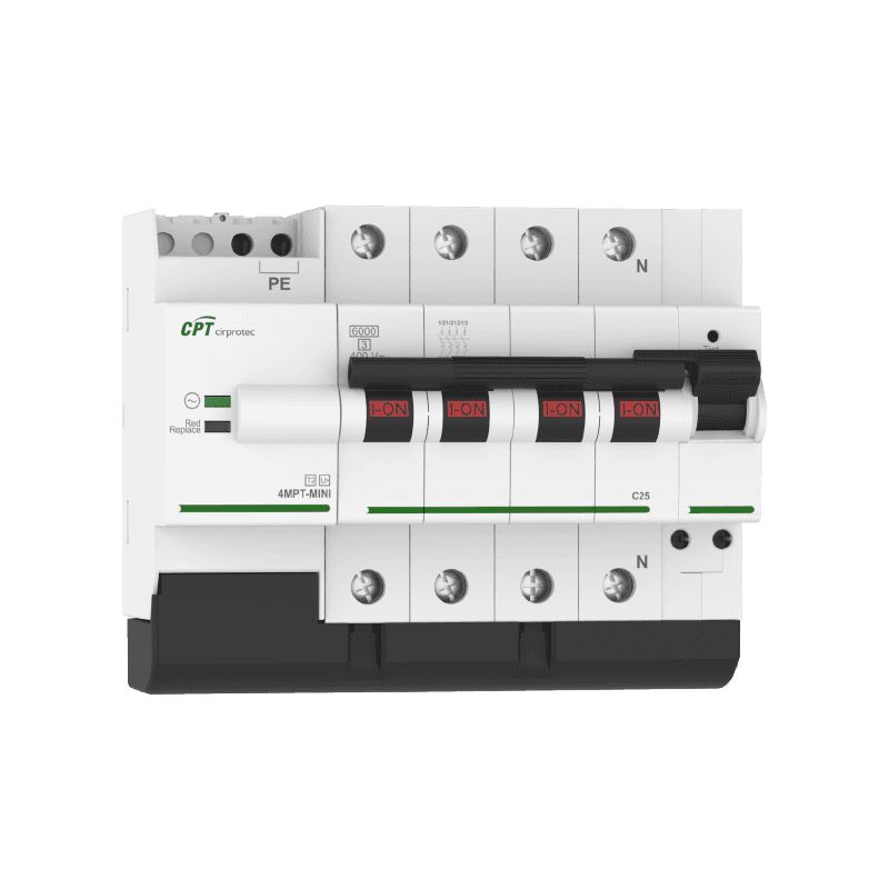 Protezione da sovratensioni permanenti V-CHECK MPT MINI 4MPT 10A con riferimento 77706522 del marchio CIRPROTEC