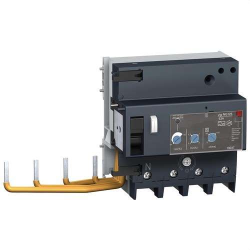 Blocco differenziale VIGI NG125/63 4P 300-3000mA Classe A con riferimento 19037 del marchio SCHNEIDER ELECTRIC