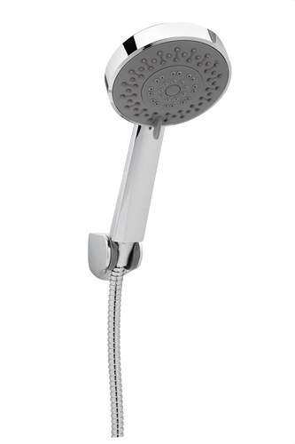Set doccia con supporto, flessibile e soffione TAU cromo con riferimento 100699 45 del marchio GENEBRE