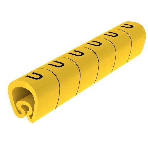 Segnalatori pretagliati gialli Ø18 PVC plastificati con riferimento 1813-U del marchio UNEX