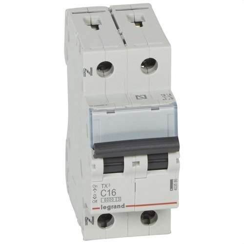 Interruttore magnetotermico TX3 P+N 16A Curva C 6kA con riferimento 403586 del marchio LEGRAND
