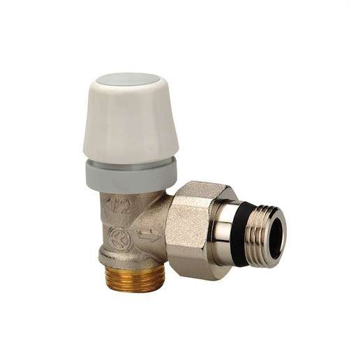 Valvola termostatica a squadra maschio 1/2" con riferimento 67490 del marchio ORKLI