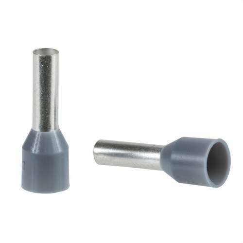 Terminale di cavo isolato senza isolamento 2,5mm2 grigio con riferimento DZ5CE025 del marchio SCHNEIDER ELECTRIC