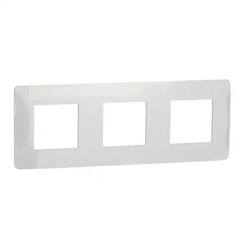 Cornice a 3 elementi bianco polare New Unica Studio con riferimento NU200618 del marchio SCHNEIDER ELECTRIC