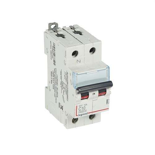 Interruttore Magnetotermico DX3 1P+N 10A Curva C 6/10kA con riferimento 407754 del marchio LEGRAND