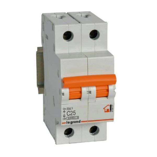 Magnetotermico RX³ - 2P - 230/400V~ - 25A - curva C con riferimento 419937 del marchio LEGRAND