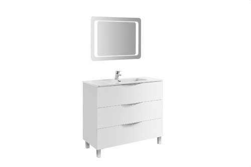Mobile a tre cassetti Agata bianco 100cm con riferimento 7930501 del marchio GALA