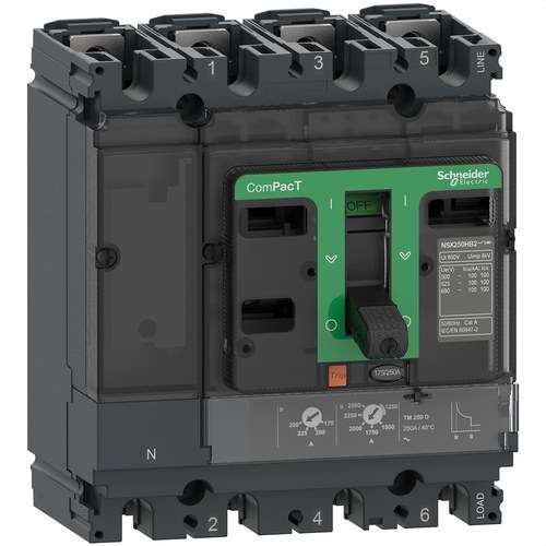 Interruttore automatico ComPacT NSX160N 50kA AC 4P4R 125A TMD con riferimento C16N4TM125 del marchio SCHNEIDER ELECTRIC